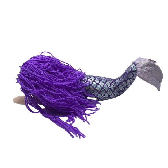 Fun Stuff Inc. Purple Hair Glitter Scales Tail Mermaid Doll Plush Toy 15.5" - Picture 3 of 9